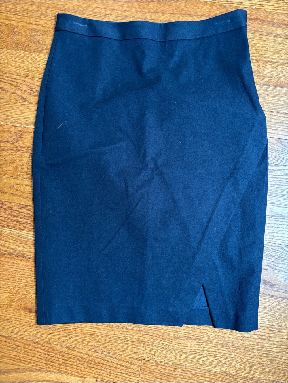 Banana Republic Navy Pencil Skirt with Front Notch
